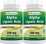 Best Naturals Alpha Lipoic Acid 200 Mg 120 Capsules (120 Count (Pack of 2))