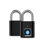 Fingerprint Padlock, Locker Lock, Combination Lock, Gym Locker Lock with Fingerprint Unlock, USB Rechargeable, Suitable for Gym, Gate, Door, School, Locker