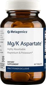 Metagenics Mg/K Aspartate - with Potassium & Magnesium Aspartate - Electrolyte Supplement* - Mineral Magnesium - Highly Absorbable - Non-GMO - Gluten-Free - Vegetarian - 60 Tablets