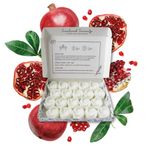 Pomegranate Noir Wax Melts| Strong Scented| 20 Pack| Luxury Gift Set Wax Melts| Over 96 Hrs Burn Time Per Box| Pet Friendly| Eco Friendly| Hand Poured in Staffordshire, UK (Pomegranate Noir)