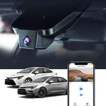 Fitcamx 4K Dash Cam Suitable for 2023 2024 Toyota Corolla LE SE XLE XSE Hybrid Hatchback, Integrated OEM Look, 2160P UHD Video WDR, Built-in WiFi & APP, Loop Recording G-Sensor, Plug & Play, 64GB Card