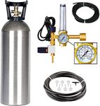 Grow Crew Hydroponic CO2 Enrichment Kit | Includes 20 lb Aluminum CO2 Tank, Carbon Accelerator C02 Regulator, and Active Air Rain System to Shower Your Plants with CO2