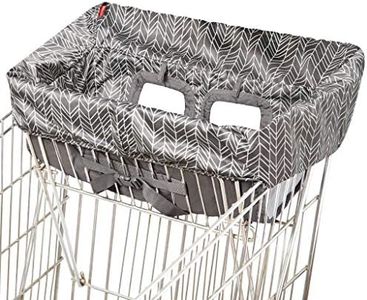 Skip Hop Take Cover Shopping Cart & High Chair Cover, Grey Feather