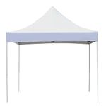 World of Wish 10x10 ft Portable & Foldable Gazebo Tent Waterproof Pop-up Canopy Tent for Garden and Promotional Activity (White)