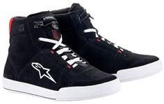 Alpinestars Men's Sneaker, Black White Bright Red, 9 UK