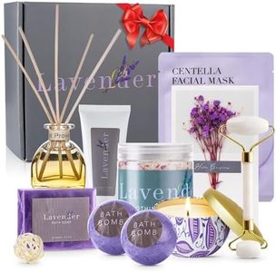 Ultimate Lavender Spa Gift Set for Women – Organic Relaxation Kit for Wife, Mom, and New Moms – Perfect Home Spa Day Gift Basket