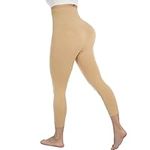 Joyshaper Shapewear Leggings Tummy Control High Waisted Compression Legging Tights Butt Lifting Yogs Pants, 2 Nude, Large