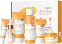 Vitamin C Skin Care Sets&Kits,Beauty Gift Sets for Teenage Girls,Skincare Set Routine With Hyaluronic Acid&Vitamin C-Facial Kits for Women,Deep Hydrating Anti- Aging (One Size, Vitamin C-SetD-6pcs)