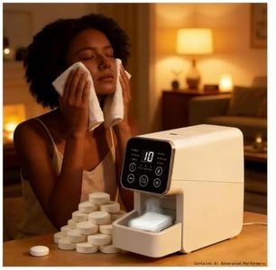 Hot Towel Dispenser with Fast Heating, Disposable Towel Warmer Machine for Facials, Spa, Massage, Home Salon Equipment, Includes 50 Towels