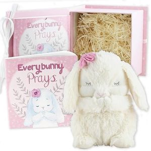 Tickle & Main Everybunny Prays The Praying Musical Bunny, Ideal Baptism & Holiday Gifts for Girls, Babies & Toddlers on Christmas & Thanksgiving (Pink, 7 in)