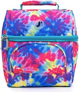 J World Corey Kids Lunch Bag. Insulated Lunch-Box for Boys Girls, Tie Dye