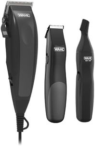 Wahl Canada Signature Series Home Barber Kit, Self-Sharpening, High Carbon Steel Clipper Blades Stay Sharp Longer, Clipper/Trimmer/Ear, Nose & Brow Trimmer Combo Kit, Easy to Use & Perfect for the Whole Family - Model 3195