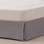 80 x 190/200 cm Box Spring Bed Frame 80 cm Grey