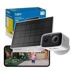 Tapo C425 KIT 2K 4MP QHD Battery Solar Security Camera Outdoor Wireless, 150° Super-wide FOV, Colour Night Vision, No Monthly Fee, AI Detection, Two-way Talk, IP66, Works with Alexa & Google