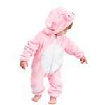 Unisex Children Pig Cosplay Animal Costumes Cartoon Outfit Romper 110