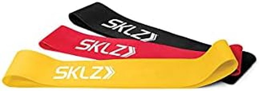 SKLZ Mini Bands, Jaune-Rouge-Noir, Taille unique