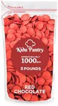 Kidu Pantry Melting Chocolate Wafers Bulk In Resealable Bag (Red, 5 Pound)