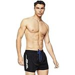 Diesel Men's Sandy 2.017 Swim Trunk Boxer Short, Black, Medium