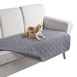 TAOCOCO Reversible Waterproof Sofa Cover: Sofa Bed Cover, Waterproof Furniture Protector Couch Cover, Sofa Slipcovers, Dog Sofa Bed(Pale Grey, 107 * 173CM)