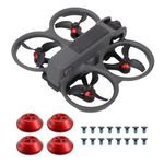 FSIDIWT Avata 2 Motor Cover Cap for DJI Avata 2 Drone Accessories, Dust-Proof Waterproof Aluminium Motor Protector Cap for DJI Avata 2 (Red)