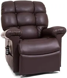 MaxiComfort Series Golden Technologies Cloud PR510 MLA Medium/Large Dual Motor Infinite Position Lift Chair Zero Gravity Recliner - Coffee Bean Leather