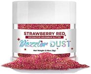 BAKELL Strawberry Red Art & Craft Glitter, 5g Jar | Dazzler DUST | Non-Toxic Decorating Glitter | Arts, Crafts, Slime, Glue, Paint, Face & Body (Strawberry Red)