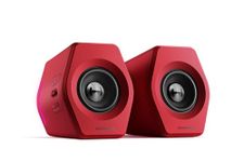 HECATE Edifier G2000 Multimedia Bluetooth Speakers for PC, Desktop Computer, Gaming, Laptop, Mac, Bass Multimedia Speakers USB with subwoofer, RGB Lights, 3.5mm AUX inputs (Red)