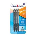 PAPER MATE InkJoy Pens, Gel Pens, Medium Point (0.7 mm), Black, 1 Count (Pack of 3), 1951637