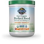 Garden of Life Raw Organic Perfect Food Energizer 276 gram. "Raw Organic Perfect Food Energizer is packed with 45 nutrient- dense ingredients, including organic yerba maté, organic maca, organic cordyceps and organic baobab, with added vitamin B12 plus...