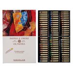 Sennelier Cardboard Oil Pastel Set, 72 Count (Pack of 1), Multicolor