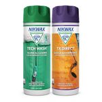 Nikwax TECH WASH and TX DIRECT Twin Pack, Technical Cleaner and Wash-In Waterproofer for Waterproof Clothing, 2x 300ml