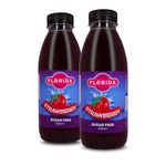 Florida Syrups Flavours Compatible with Sodastrem Machines - Soda Drink Flavourings 500 ml (Pack of 2) (500 ml (Pack of 2), Strawberry Sugar Free)