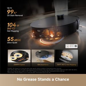 DREAME X60 MAX Ultra Robot Vacuum and Mop – Ultra-Thin, 35,000Pa, Self-Emptying