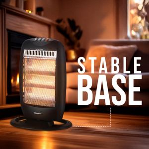 Belaco 3-Bar Halogen Heater 1200W – Portable Electric Room Heater