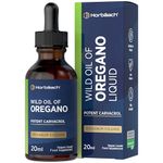 Oregano Oil Drops | High Strength Wild Oregano Liquid | High Carvacrol% | 20ml Vegan Friendly Oil | Dietary Supplement | by Horbaach