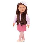 Our Generation – 18-inch Fashion Doll – Lifelike Brown Eyes & Brunette Hair – Faux-Fur Vest Outfit – Pretend Play – Toys For Kids Ages 3 And Up – Sienna