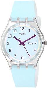 Swatch Transformation Quartz Silicone Strap, White, 16 Casual Watch (Model: GE713)