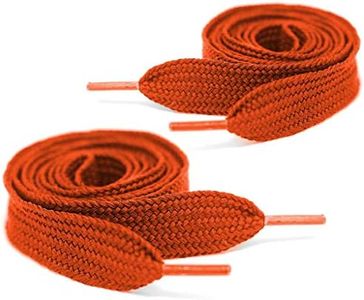 Mercury + Maia Thick Fat Shoe Laces for Sneakers - Chunky Jumbo Wide Shoelaces - Stay Tied - USA Made (Orange, 63 inches)
