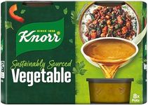 Knorr Vegetable Stock Pot pack of 4 (32 pots) gluten-free to add a rich flavour to vegetable-based and vegetarian meals 8 x 28 g