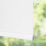 37" x 78" White Room Darkening Cordless Vinyl Roller Window Shade