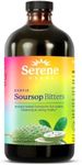 Soursop Bitters Liquid with Soursop Leaves for Gut Health & Immune Boost by Serene Herbs, Organic Herbal Blend with Black Seed, Moringa, Ashwaganda, Senna, Goat Weed & Ginger 16 fl oz |