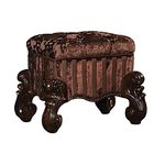 ACME Versailles Cherry Oak Vanity Stool