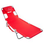 Ostrich Chaise Lounge, Red