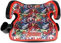 KidsEmbrace Marvel Avengers Group Backless Booster Car Seat with Seatbelt Positioning Clip, Red, Blue, Yellow, and Green