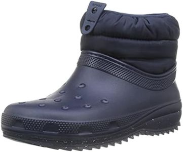 Crocs Women's Classic Neo Puff Shorty Boot W Snow, 3/4 UK, Navy, 6 US