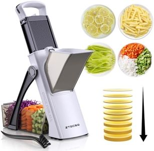 ZTQCSQ (All in 1) Upgraded Version Mandoline Slicer for Kitchen & Adjustable Mandolin. Detachable Blade, Kitchen Veggie Chopper Cut Slicing, Strips, Shredding, Dicing, Chop