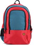 QIPS 34 Ltrs 1000D Polyester Made Casual Backpack (1015), Green/Red