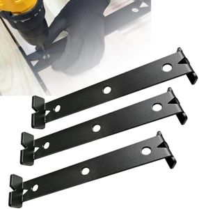 Upgrade Steel Deck Spacer Tool, 2-in-1 with Dual Spacing Sides (1/8" and 3/16") for 5-1/2 Inch Deck Planks, Alignment Jig for Treated Wood or Composite Decking – Black, 3-Pack