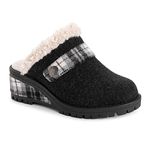 MUK LUKS Women's Norway Bergen Clog Shoes, Black, 5 UK