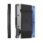 Ridge Wallet for Men - Slim Minimalist Compact Wallet, RFID Protected Front Pocket Wallets for Men, Integrated Cash Strap Card Holder (Burnt Titanium)